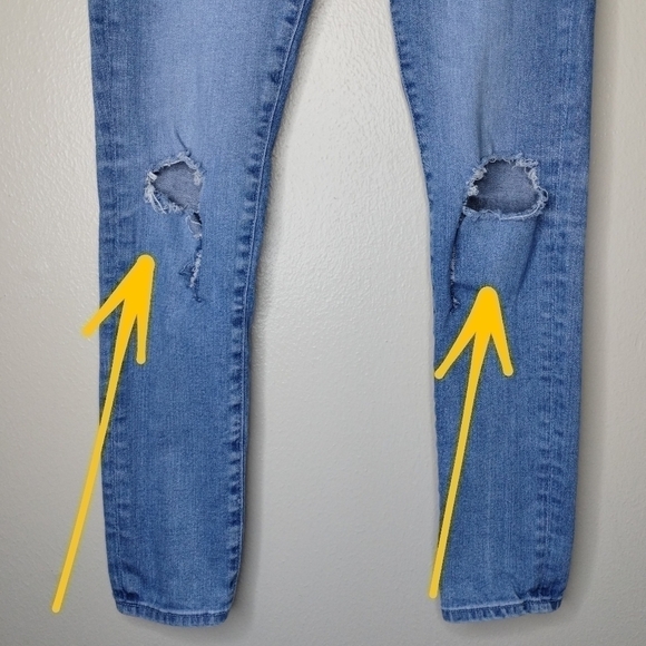 AG ADRIANO GOLDSCHMIED Women's 26x28 Jeans Legging Ankle Skinny USA DISTRESSED - Picture 6 of 10